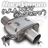 Black Widow Exhaust Angry Housewife Muffler - BWAHW-32