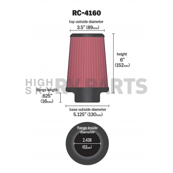 K & N Filters Air Filter - RC-4160-1