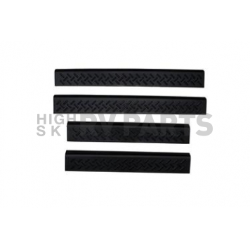 Auto Ventshade Door Sill Protector - Acrylic Black Matte Set Of 4 - 91810