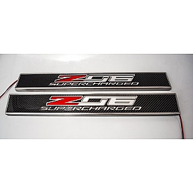American Car Craft Door Sill Protector - Stainless Steel  Brushed Set Of 2 - 051026