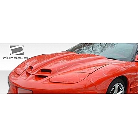 Extreme Dimensions Hood - Primered Fiberglass Black - 103062