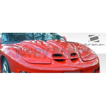 Extreme Dimensions Hood - Primered Fiberglass Black - 103062-1