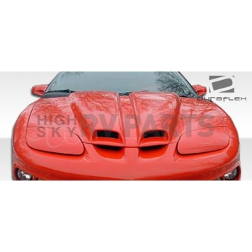 Extreme Dimensions Hood - Primered Fiberglass Black - 103062-4