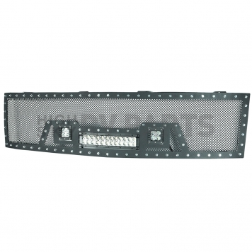 Paramount Automotive Grille - Powder Coated Black Stainless Steel - 480802