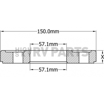 Coyote Wheel Accessories Wheel Spacer - VWAUDI51001121257-2