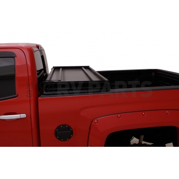Lund International Tonneau Cover Hard Folding Black Matte Aluminum/ Vinyl - 969162-3