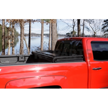 Lund International Tonneau Cover Hard Folding Black Matte Aluminum/ Vinyl - 969162-5