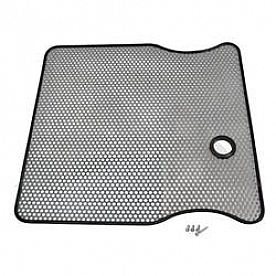 Crown Automotive Grille - Black Shell With Silver Mesh Stainless Steel - RT34021