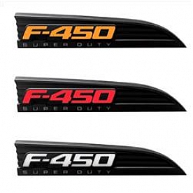 Recon Accessories Emblem - F-450 Super Duty Fenders - 264482BK