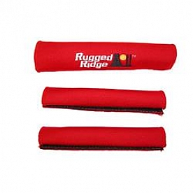 Rugged Ridge Interior Door Handle Cover - Red Neoprene - 1330553