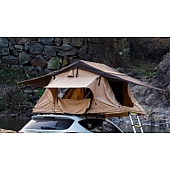 AirBedz Vehicle Rooftop Tent Green/ Red Wine Trim - Sleeps 3 To 4 Adults - PPI-TNT1.9GR_CBR