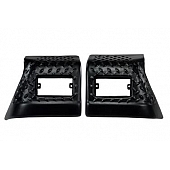 Rugged Ridge Fender Shield - Diamond Plate Black Thermoplastic Set Of 2 - 1165020