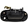 Help! By Dorman Exterior Door Handle - Plastic Black Single - 77136