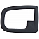 Help! By Dorman Interior Door Handle Bezel - Textured Black Plastic - 95121