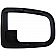 Help! By Dorman Interior Door Handle Bezel - Textured Black Plastic - 95121