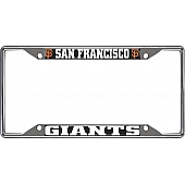 Fan Mat License Plate Frame - MLB San Francisco Giants Logo Metal - 26703