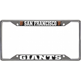 Fan Mat License Plate Frame - MLB San Francisco Giants Logo Metal - 26703