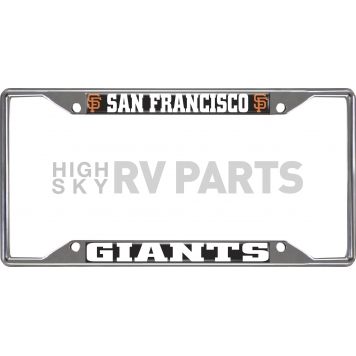 Fan Mat License Plate Frame - MLB San Francisco Giants Logo Metal - 26703