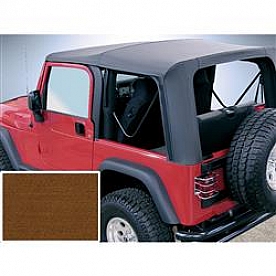 Rugged Ridge Soft Top - Dark Tan Standard Top Vinyl - 1372533