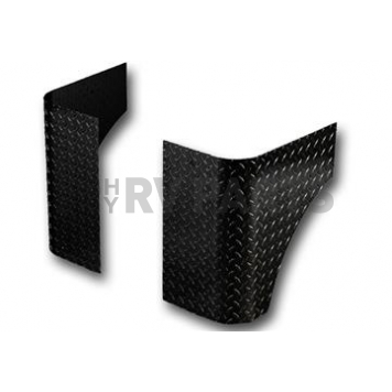 Warrior Products Body Corner Guard - Aluminum Black Set Of 2 - 903WOPC