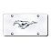 Automotive Gold License Plate - Mustang Logo Stainless Steel - MUSCC
