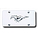 Automotive Gold License Plate - Mustang Logo Stainless Steel - MUSCC