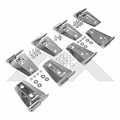 Crown Automotive Door Hinge - Half Door Stainless Steel Silver - RT34079