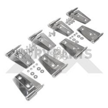 Crown Automotive Door Hinge - Half Door Stainless Steel Silver - RT34079