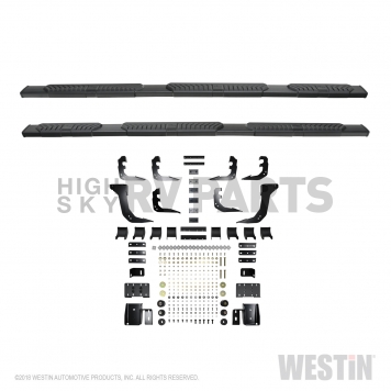 Westin Automotive Nerf Bar - Truck Wheel to Wheel Black Powder Coated Aluminum Oval - 28534705-3