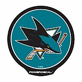 POWERDECAL Decal - San Jose Sharks Logo Black Plastic 4-1/2 Inch - PWR9101