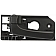 Help! By Dorman Interior Door Handle - Lever Plastic Black Single - 80962