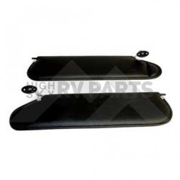 Crown Automotive Sun Visor - Vinyl Black Set Of 2 With Brackets - RT52004