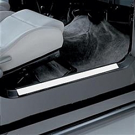 Smittybilt Door Sill Protector - Stainless Steel Silver Set Of 2 - 7488