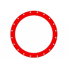 KMC Wheels Wheel Bead Lock Ring Red 18 Inch Diameter Single - 827BR18-RD