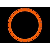 KMC Wheels Wheel Bead Lock Ring Orange 20 Inch Diameter Single - 827BR20-OR