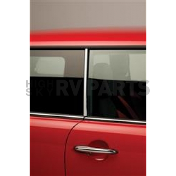 Putco Body Pillar Cover - Chrome Plated Stainless Steel Silver Set of 2 - 402026