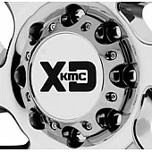 KMC Wheels Wheel Center Cap Closed Silver Chrome Plated Single - 1079L170CH1-H50