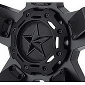 KMC Wheels Wheel Center Cap Closed Black  Single - SC-198