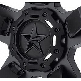 KMC Wheels Wheel Center Cap Closed Black  Single - SC-198