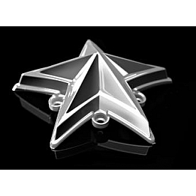 KMC Wheels Wheel Center Cap  Sliver  Pack of 5 - XDSTAR-CH-PK