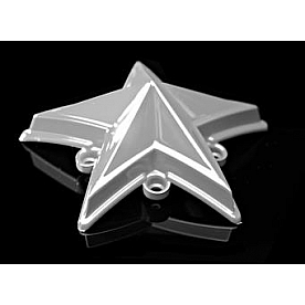 KMC Wheels Wheel Center Cap  White  Pack of 5 - XDSTAR-WT-PK