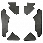 Design Engineering (DEI) Hood Insulation Pad - Custom Fit Peel And Stick Design Black Textured Finish - 050124