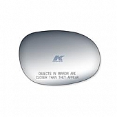 K-Source Exterior Mirror Glass Oval Manual Single - 90027