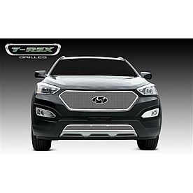 T-Rex Truck Products Grille Insert - Mesh Oval Polished Stainless Steel - 54493