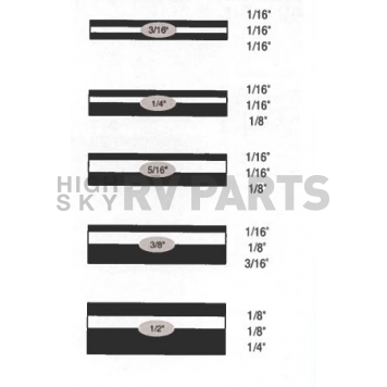 Cowles Products Pinstripe Tape - Double Stripe Vinyl Palm Oyster - 10323070-1