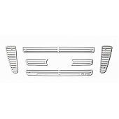 Putco Grille Insert - Polished Aluminum Rectangular - 91141