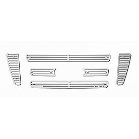 Putco Grille Insert - Polished Aluminum Rectangular - 91141