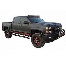 Black Horse Offroad Nerf Bar - Truck Wheel to Wheel Black Powder Coated Steel - GMBK-NL