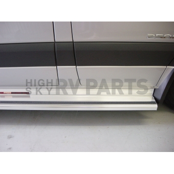 Owens Products Running Board Silver Aluminum Stationary - 74105EX01