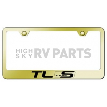 Automotive Gold License Plate Frame - Gold Stainless Steel - LFTLSEG